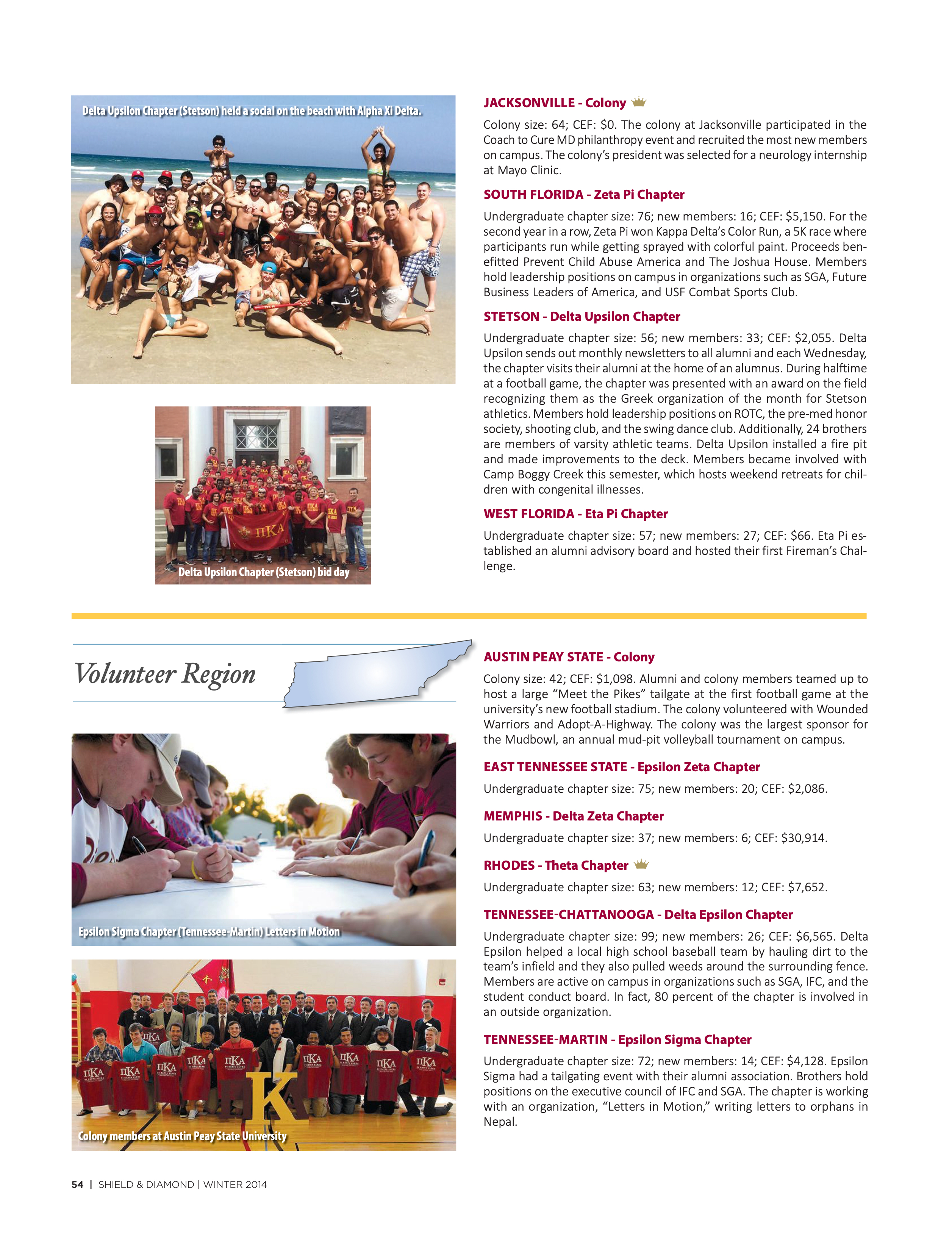 Chapter Notes, Continued 4, Winter 2014